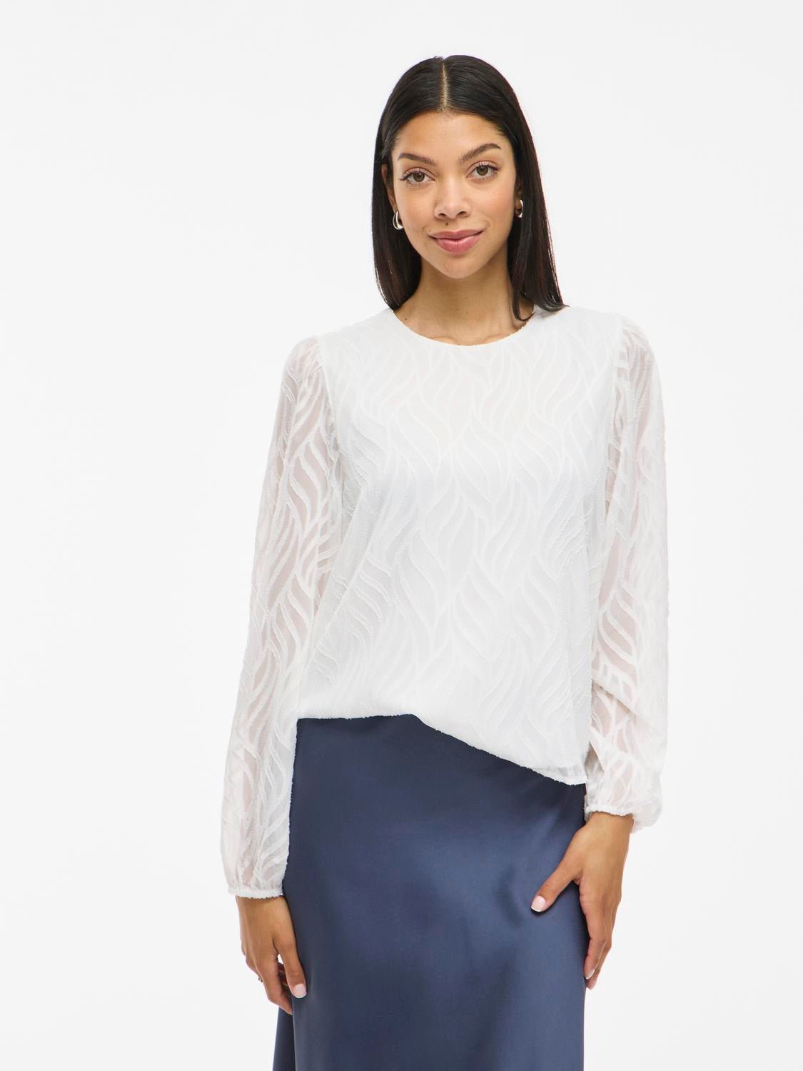 VIMIKA Top - Cloud Dancer - VERO MODA & VILA Bergvik